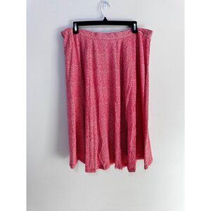 Talbots red floral skirt size 18 excellent pre owned condition